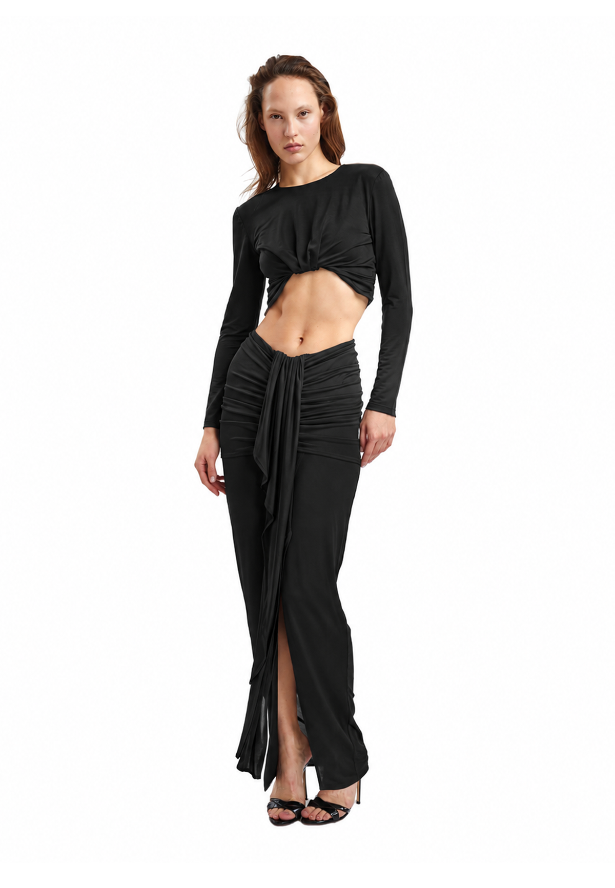 Justine maxi skirt- Black