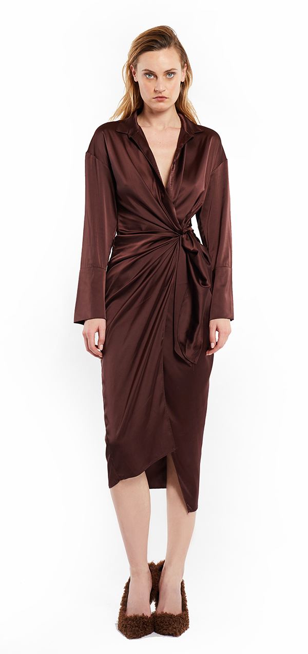 Gisele Dress - Brown