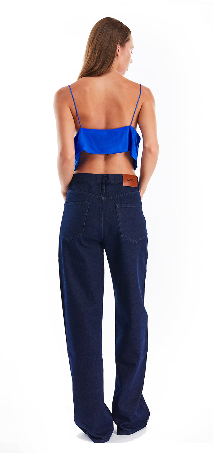 Perfi Silk top - Blue