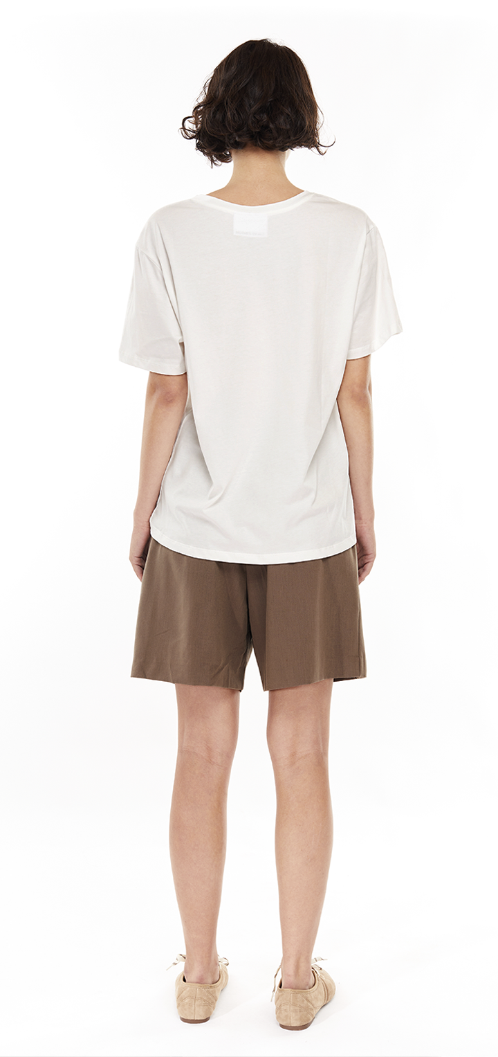 Oversize v neck t shirt - White