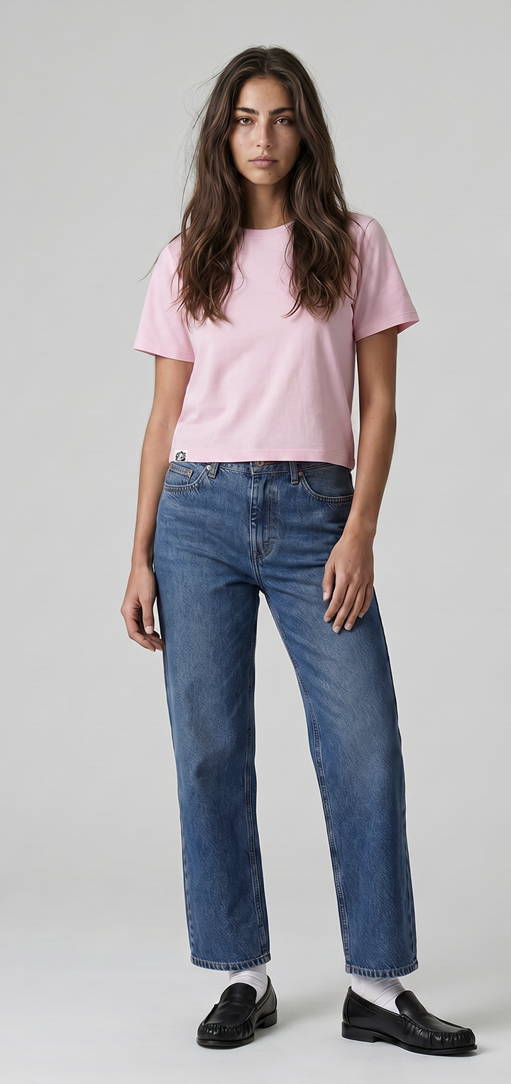 Cotton baby T shirt- Baby pink