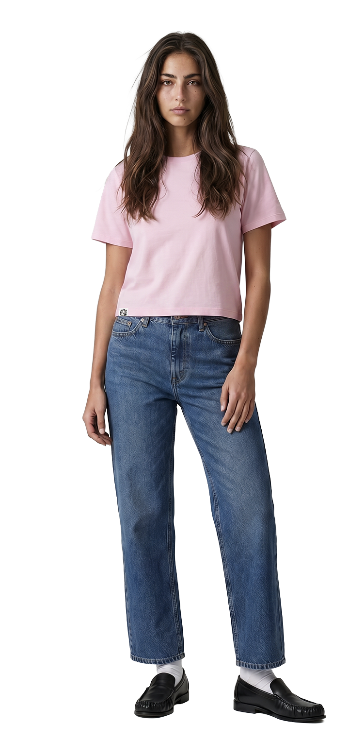 Cotton baby T shirt- Baby pink