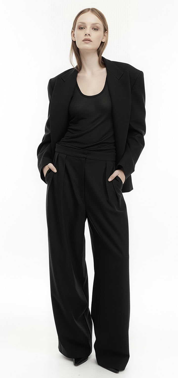 Doris Blazer jacket- Black