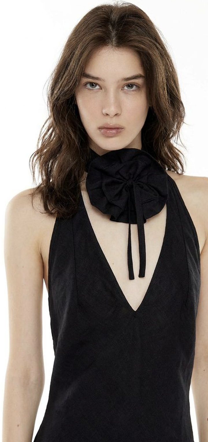 Fran belt dress- Black