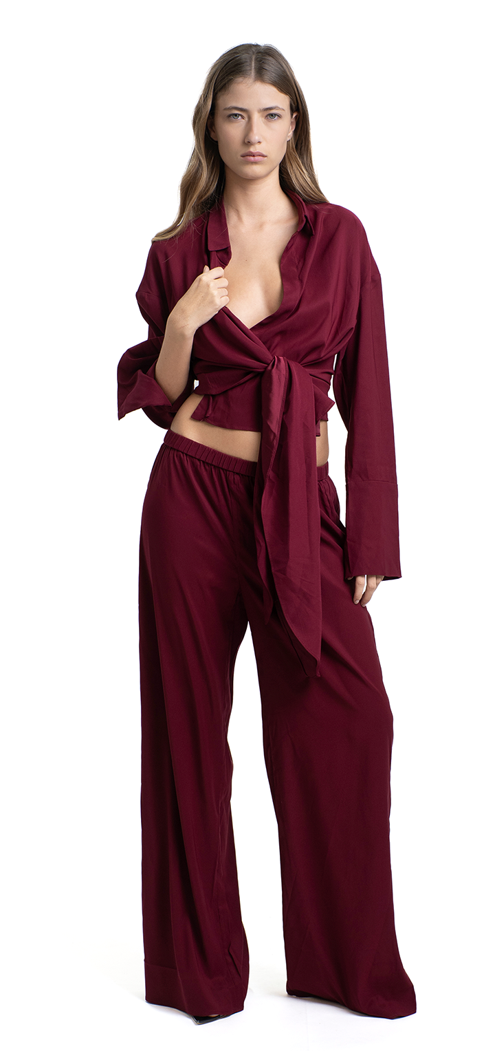 Gisele Top - Burgundy matt