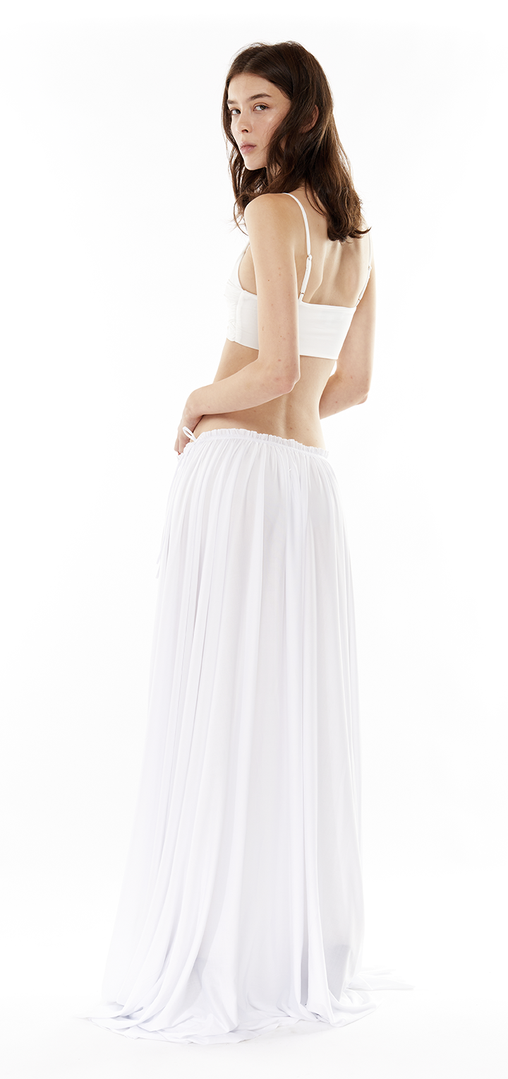 Helena maxi skirt- White