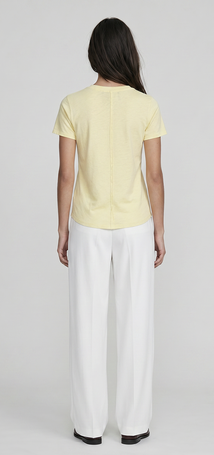 Light cotton t shirt - Yellow