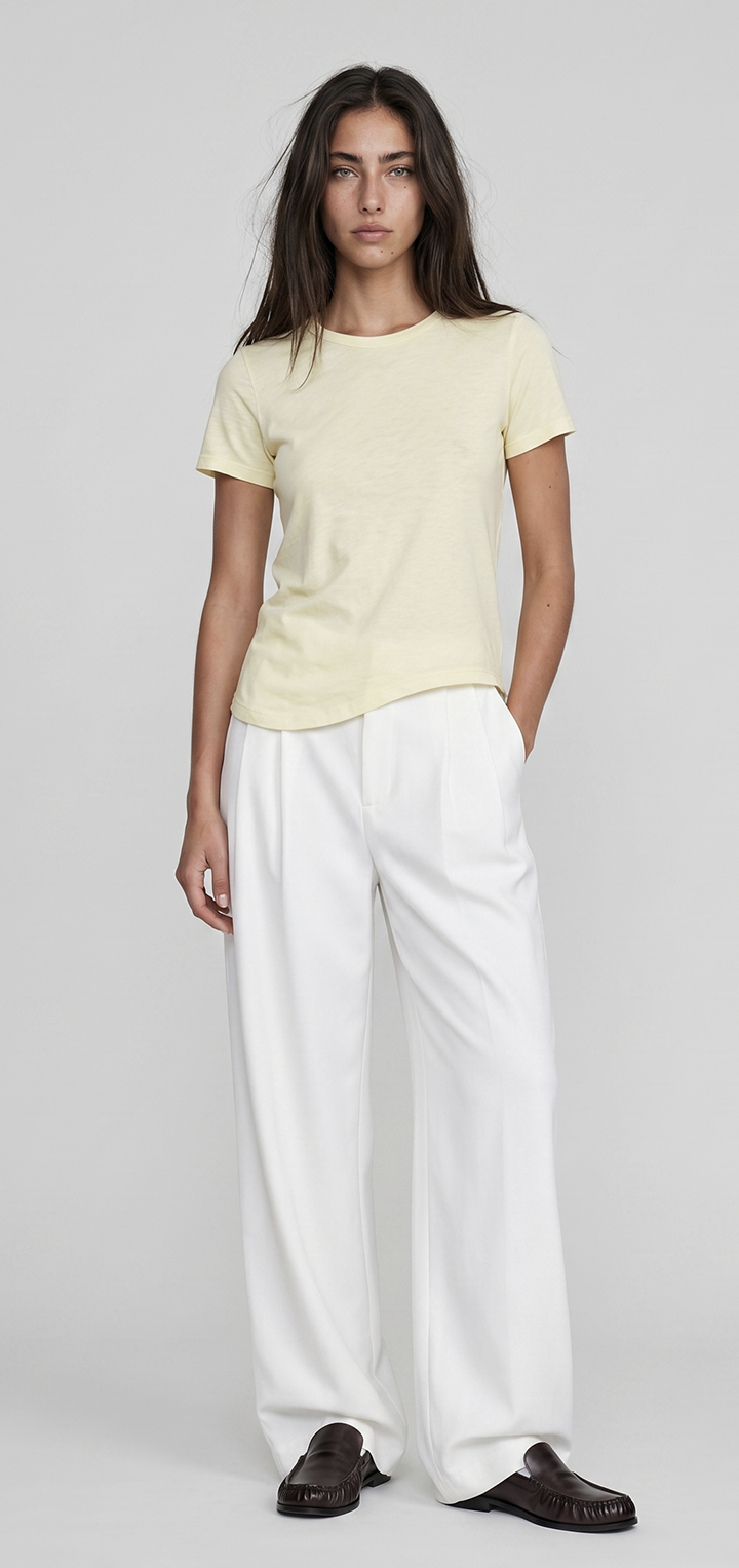 Light cotton t shirt - Yellow