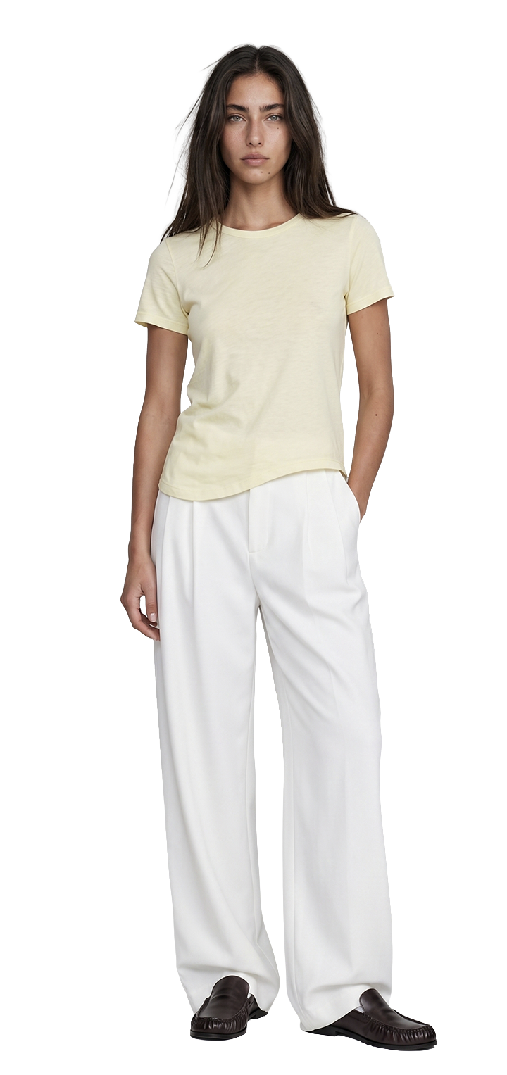 Light cotton t shirt - Yellow