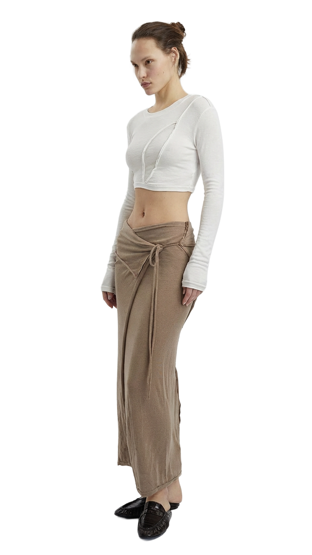 Papper crop top- White
