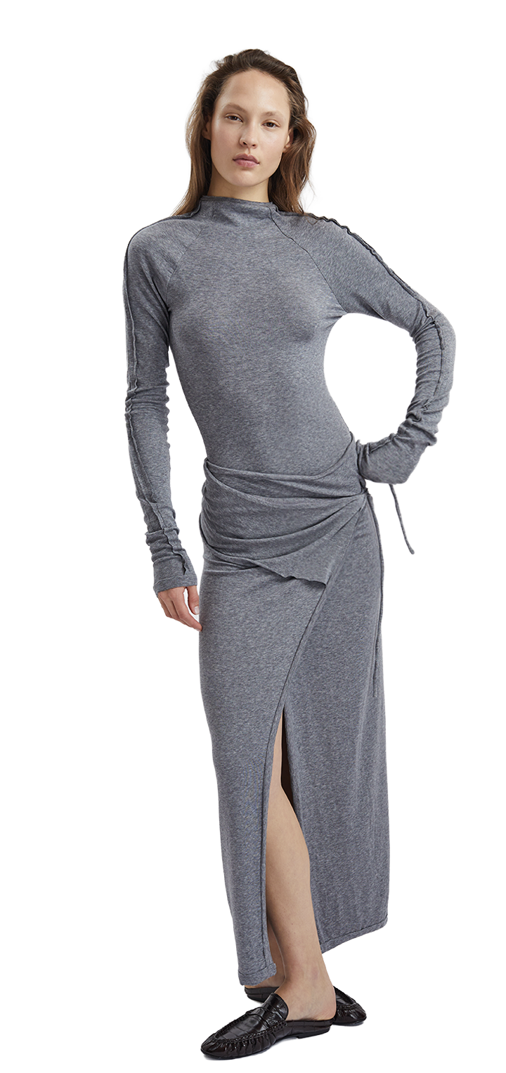Papper wrap skirt - Grey