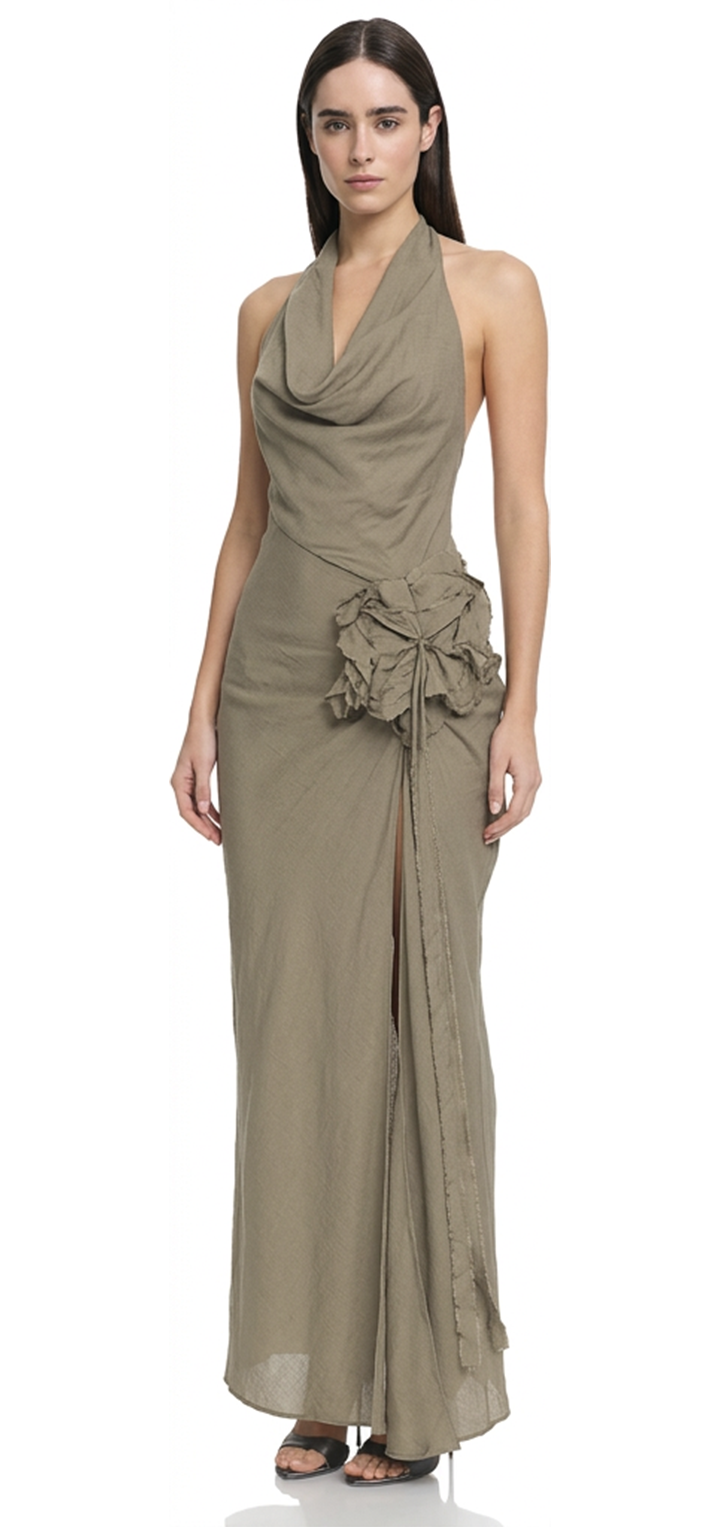 Patsy maxi dress- Olive Green