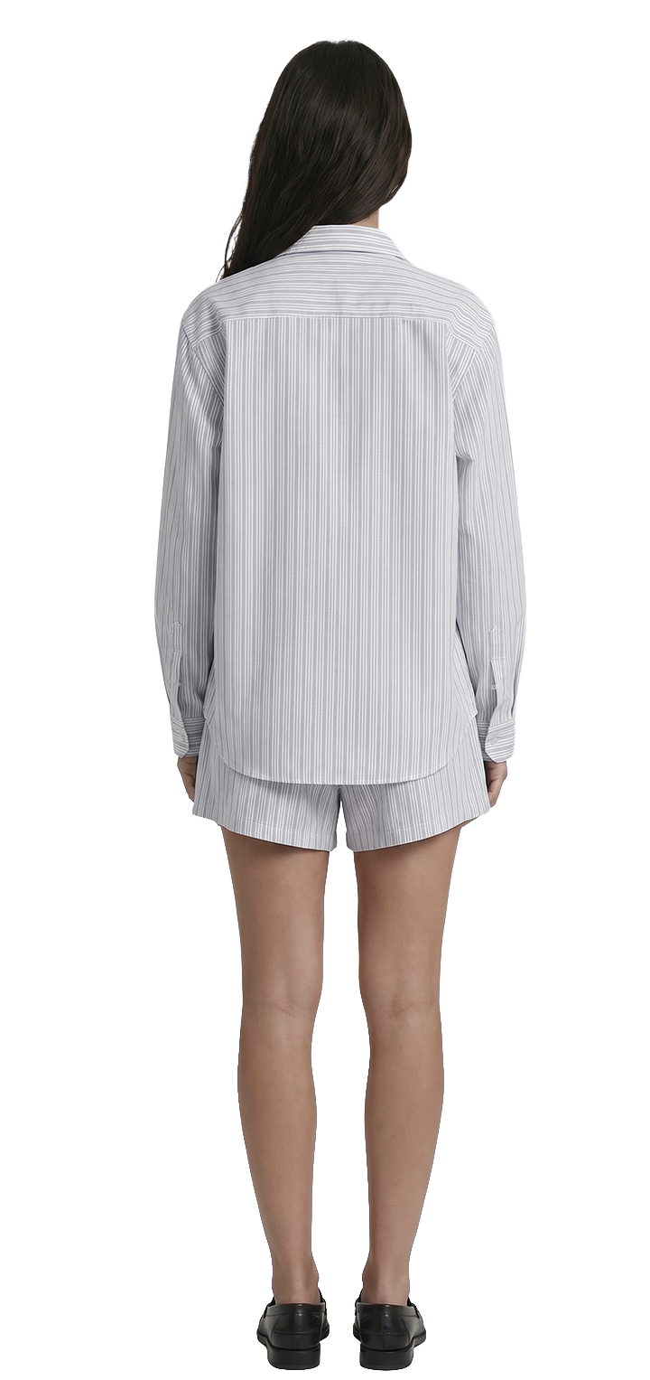 Cotton button shirt - Light blue