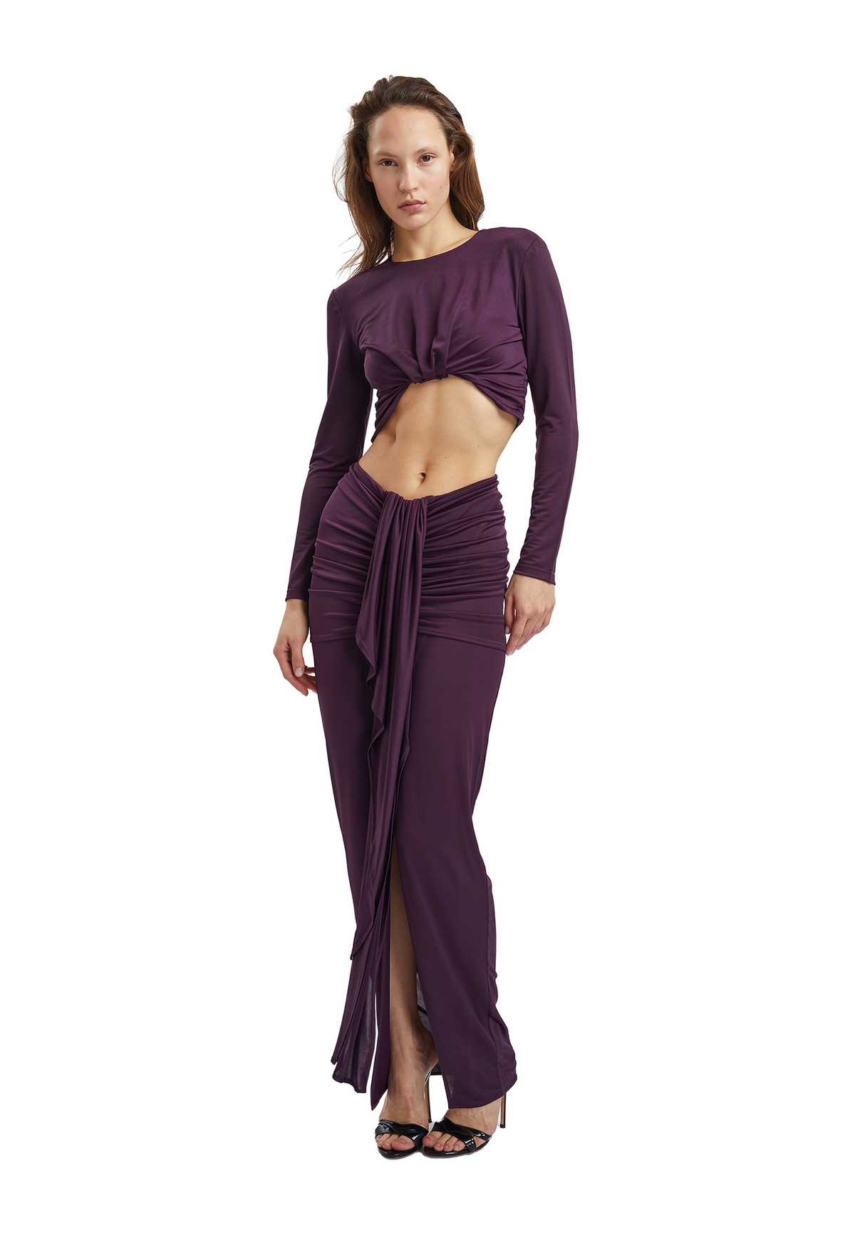 Justine maxi skirt- Purple