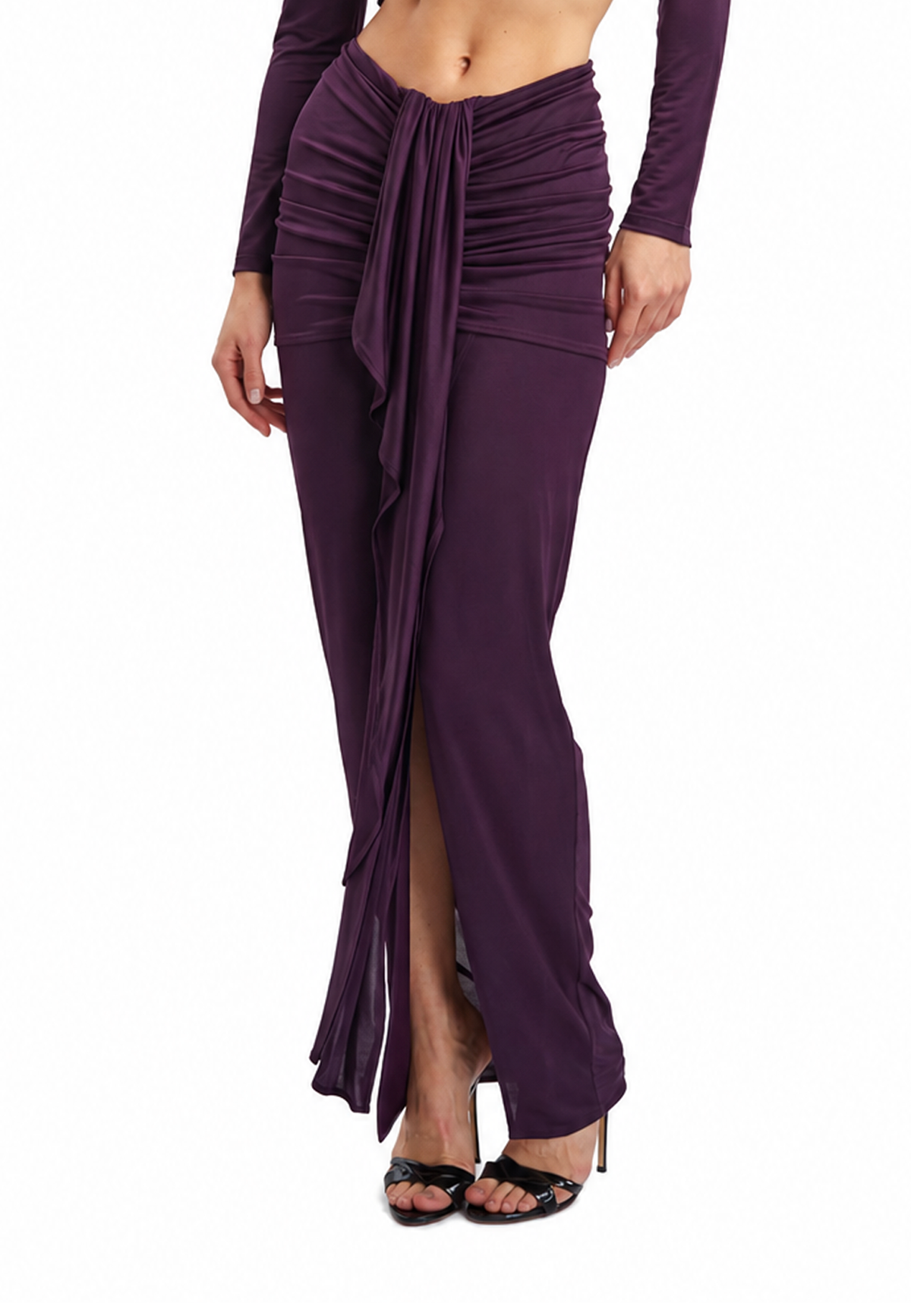 Justine maxi skirt- Purple