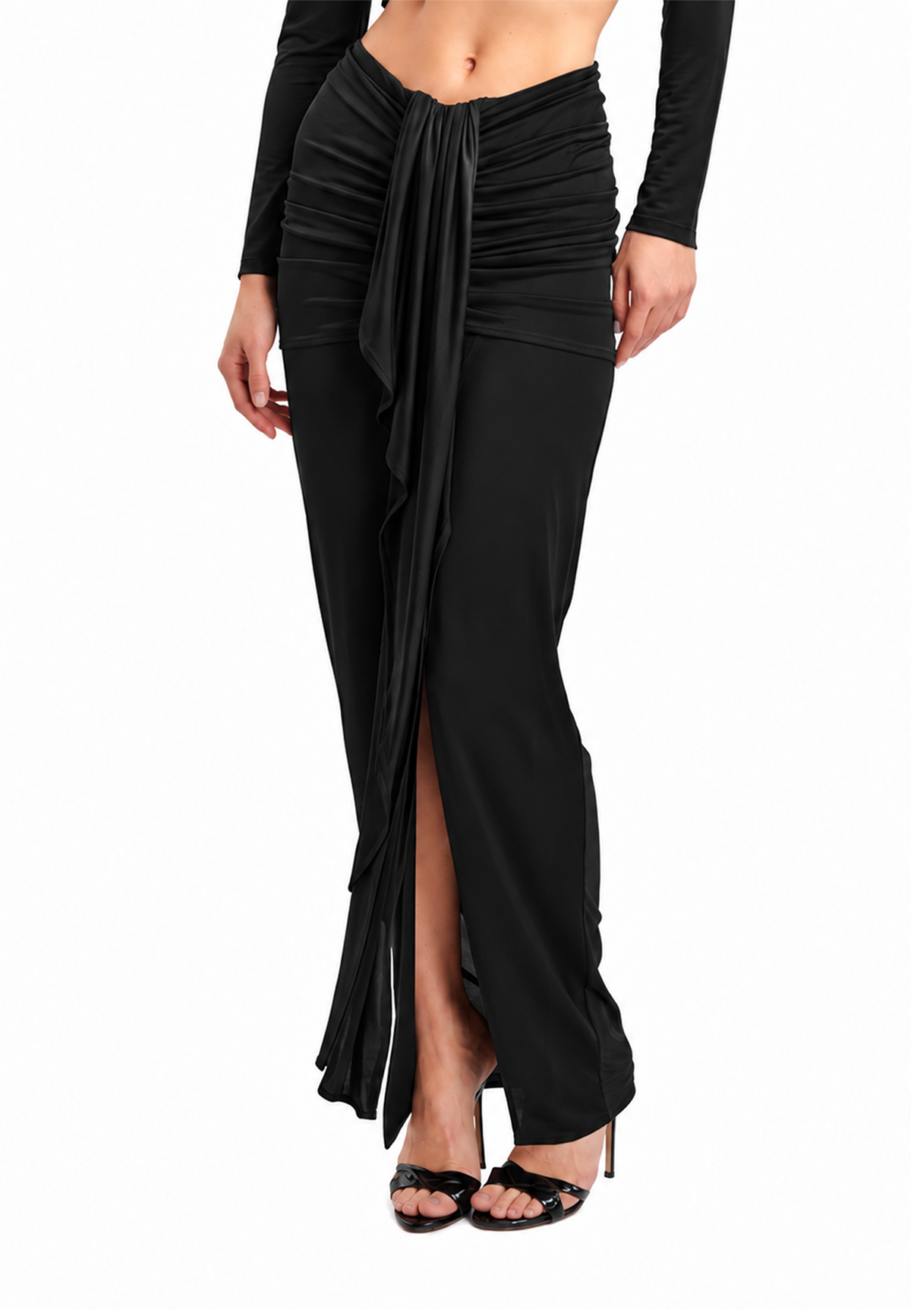 Justine maxi skirt- Black