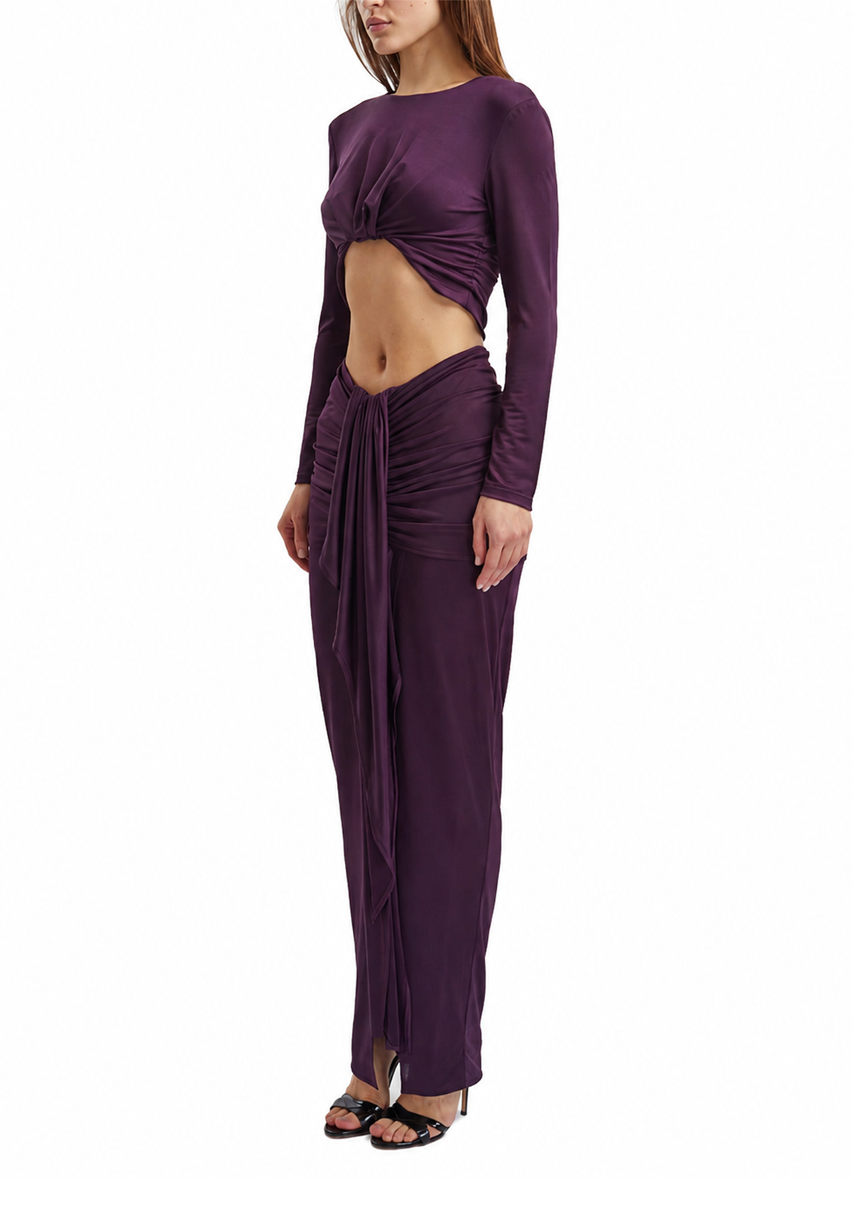 Justine maxi skirt- Purple