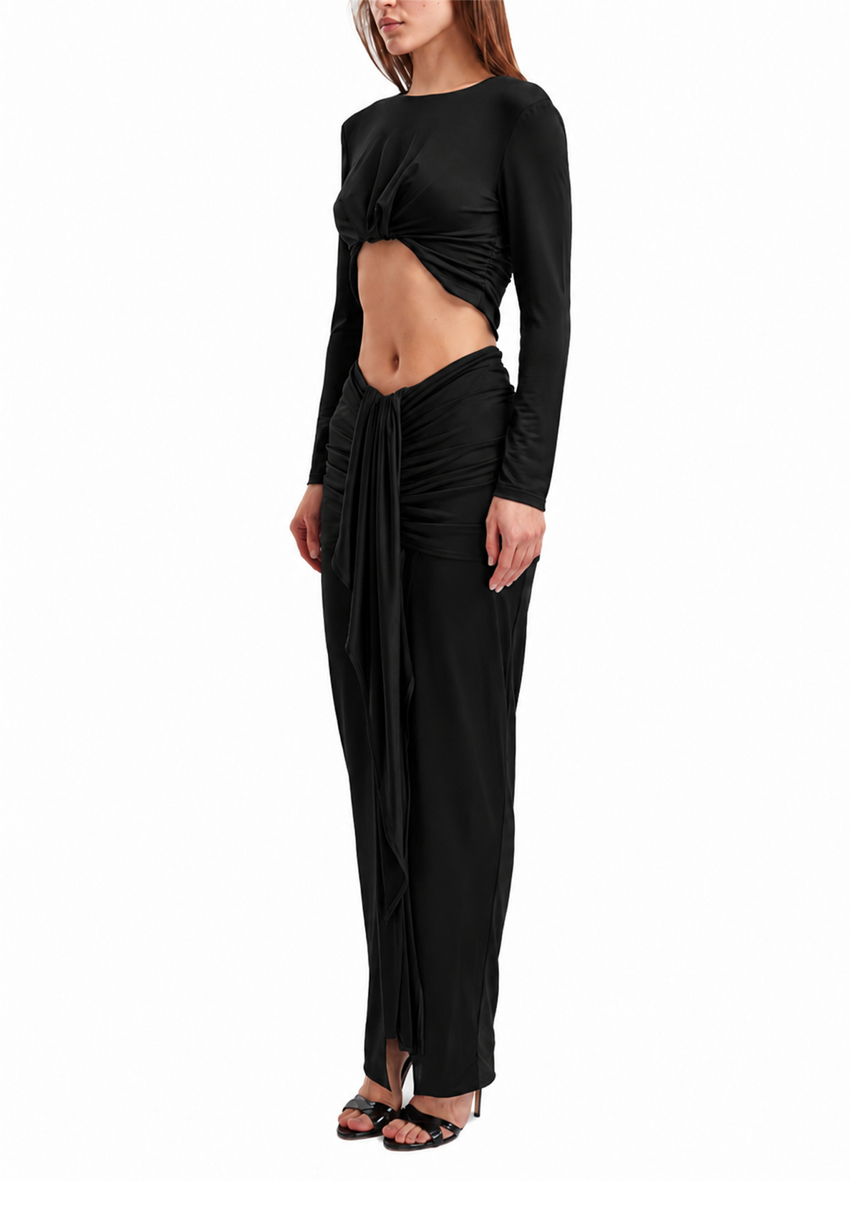 Justine maxi skirt- Black