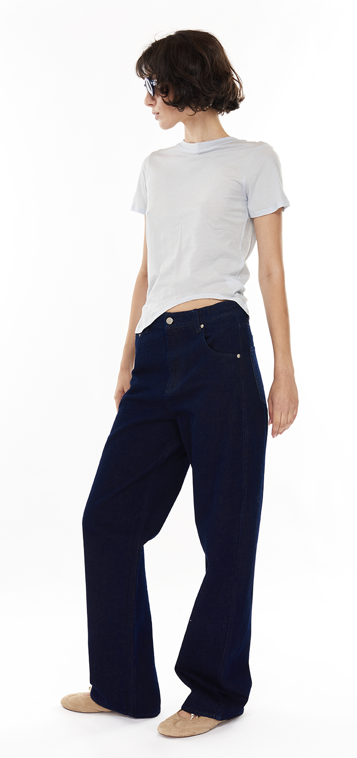 Light cotton t shirt - Light blue