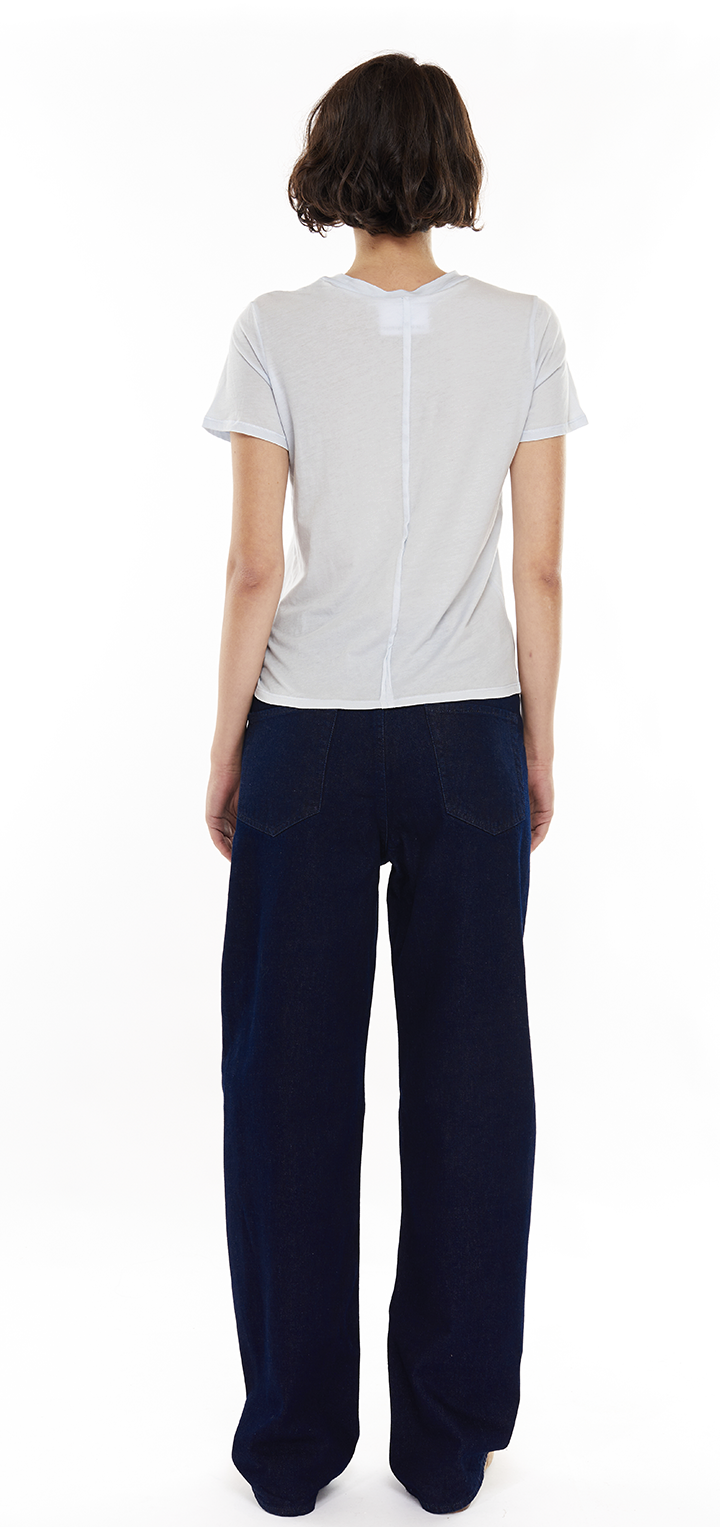 Light cotton t shirt - Light blue