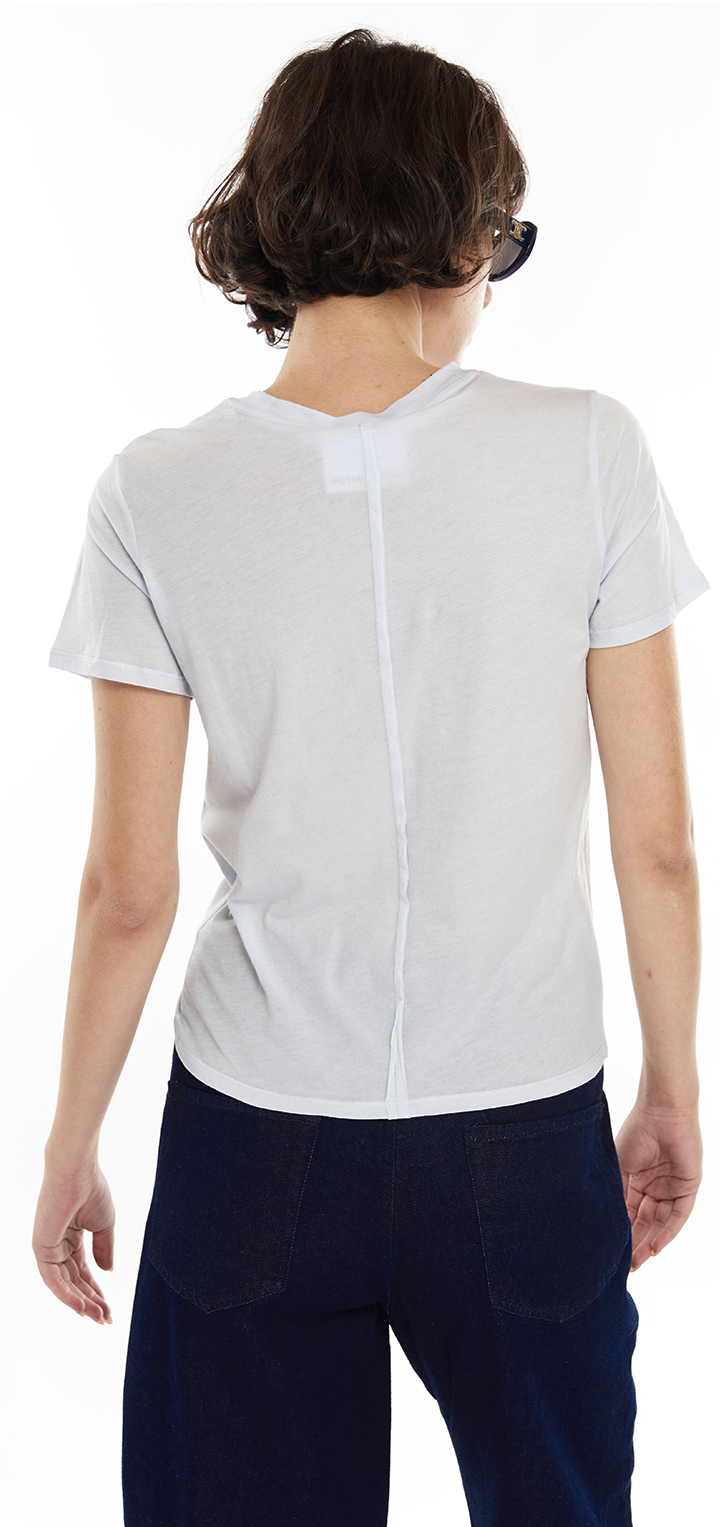 Light cotton t shirt - Light blue