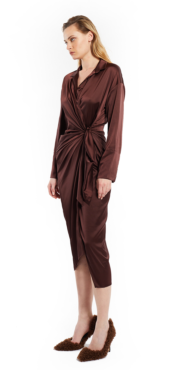 Gisele Dress - Brown