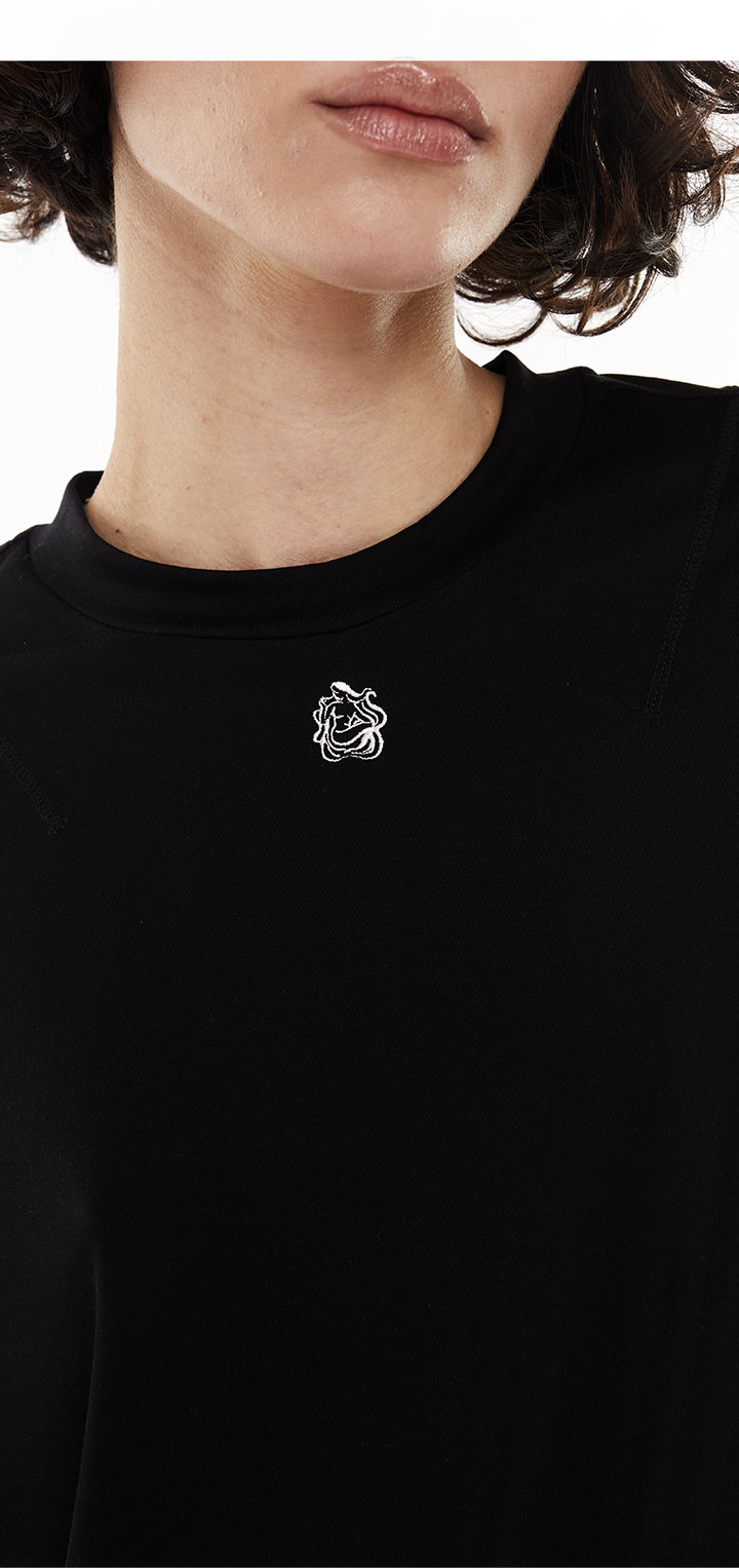 Oversize crew neck t shirt - Black