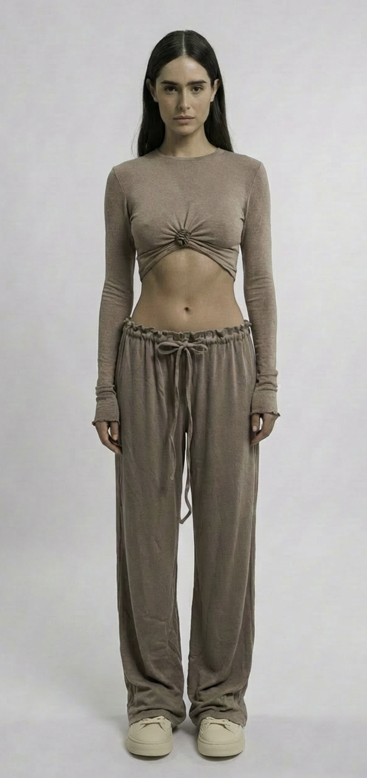 Papper ripple pants - Brown