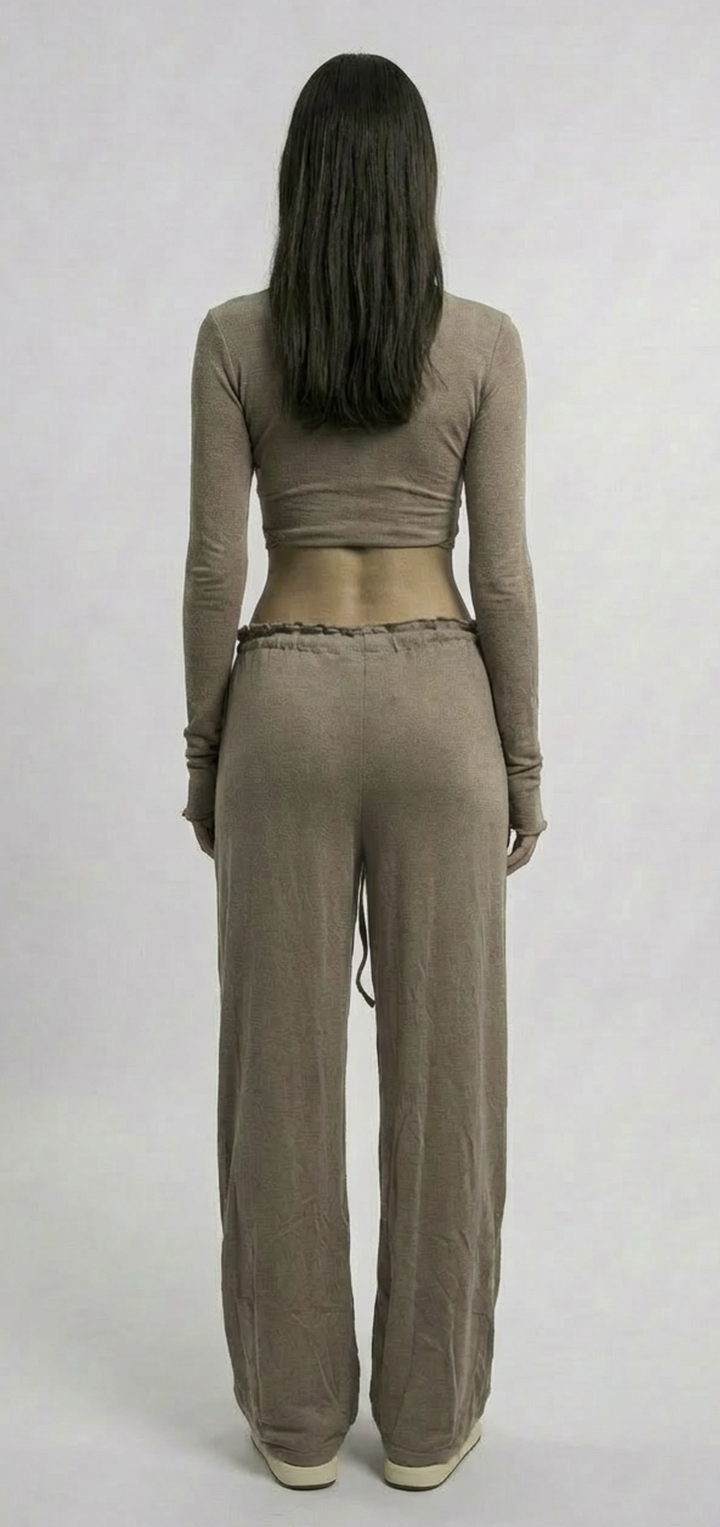 Papper ripple pants - Brown