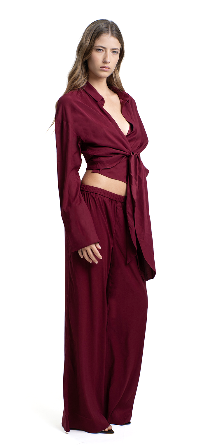 Gisele Top - Burgundy matt