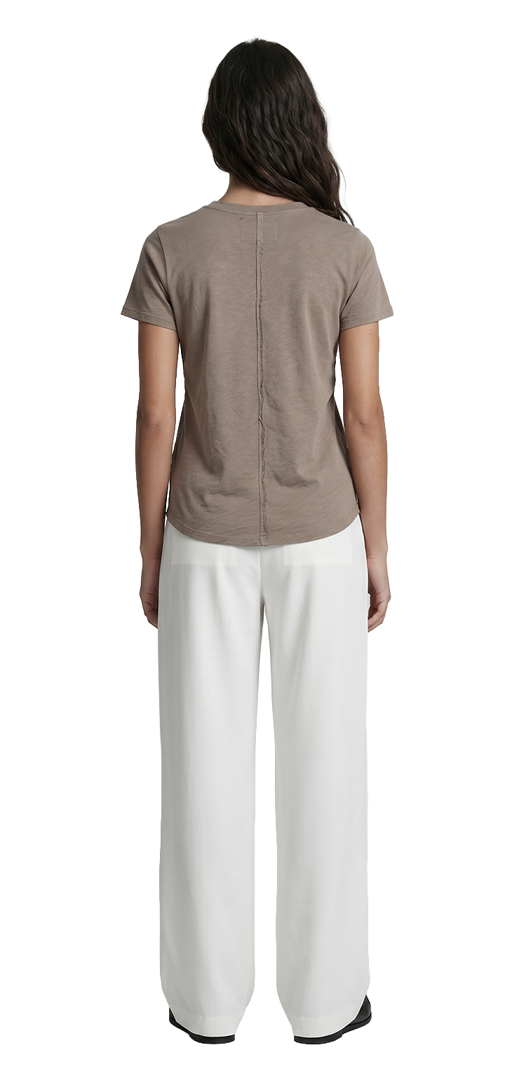 Light cotton t shirt - Brown
