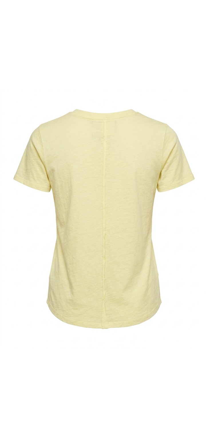 Light cotton t shirt - Yellow