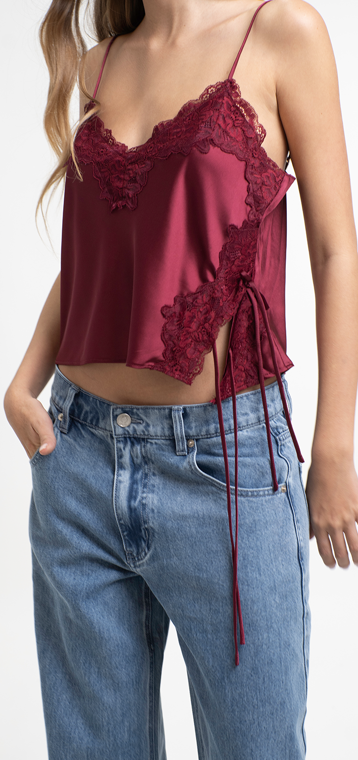 Mabel Top - Burgundy