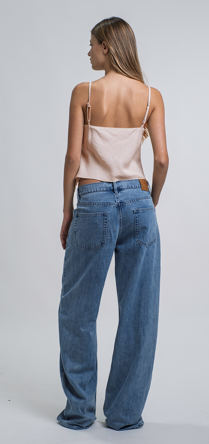 Mabel Linen Top - Powder