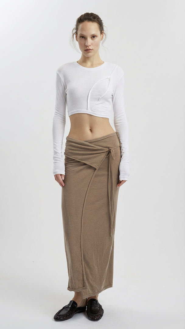 Papper crop top- White