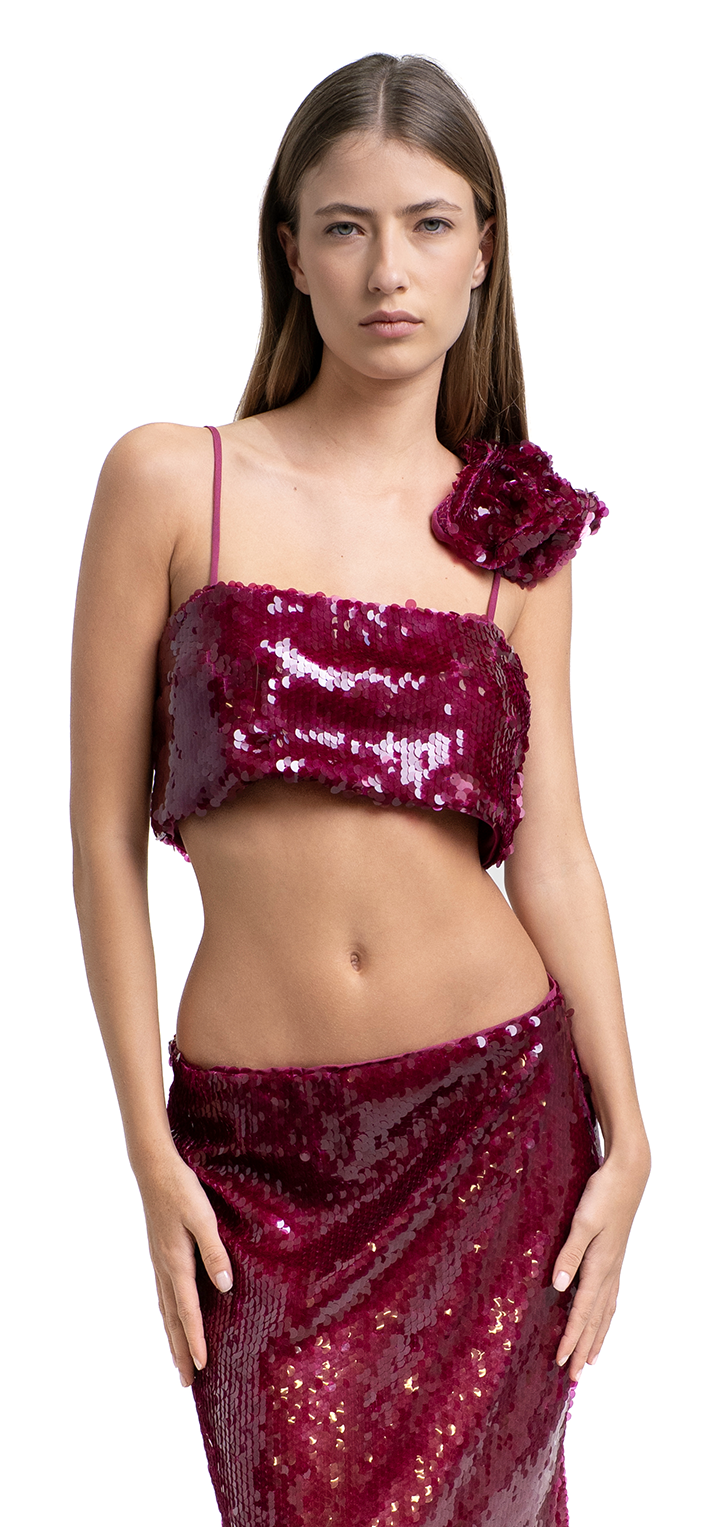 Mela sequins top - Pink