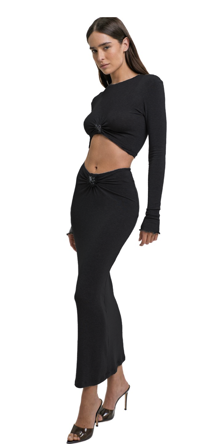 Papper ripple skirt - Black